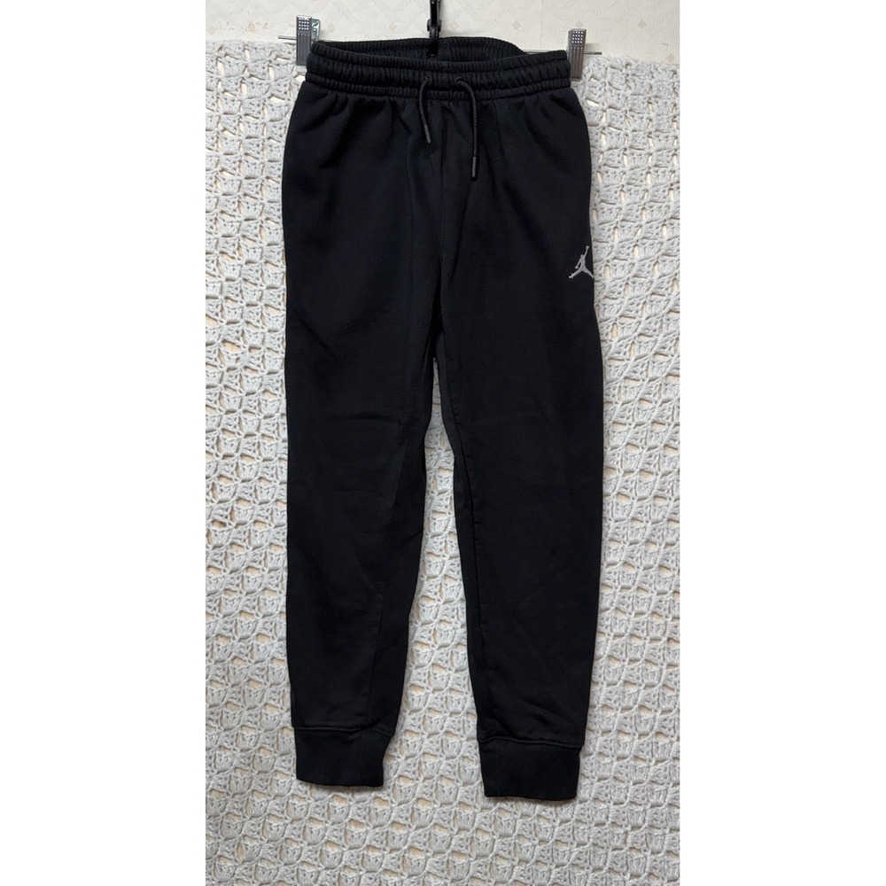 Nike Air Jordan‎ Jumpman Fleece Pants Boys M 10-12 YRS Black Drawstring Pull On